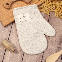 Варежка - прихватка «Этель» ECO, 20?28 см, ватин 250 г/м?, молочная