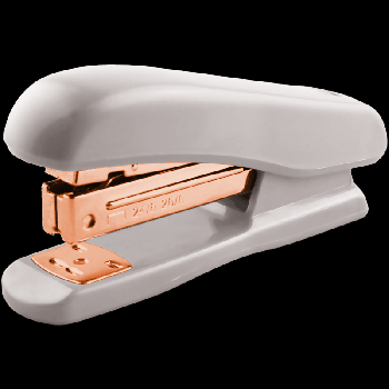 Степлер 'deVENTE. Esthetics' 24/6&26/6 (мощность 20 листов, глубина скрепления 55 мм) пластиковый, c покрытием Velvet Touch, в картонной коробке, цвет лавандово-пепельный, металлич