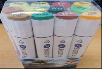 Набор скетчмаркеров: 'Летнее поле' жёлтые, зелёные, коричневые и красный тона; двусторонние, 1,0-7,0 mm; белый треугольной формы корпус; спирт. осн.; пластиковая уп., 12 цветов