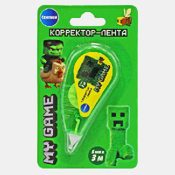 Корректор-лента 'My game' 5 мм х 3 м на блистере, 78297 Корректор-лента 'My game' 5 мм х 3 м на блистере