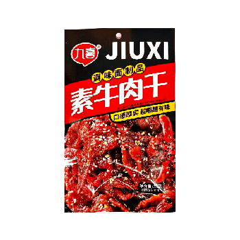 Лапша с приправами, Jiuxi, Бык, со вкусом вяленого мяса говядины, 20гр. (30шт./уп.; 14уп./кор.)