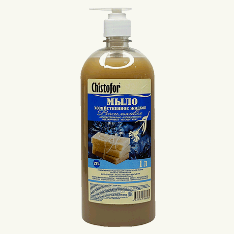 Мыло жидкое хозяйственное 1л ' Chistofor ' Васильковое дозатор