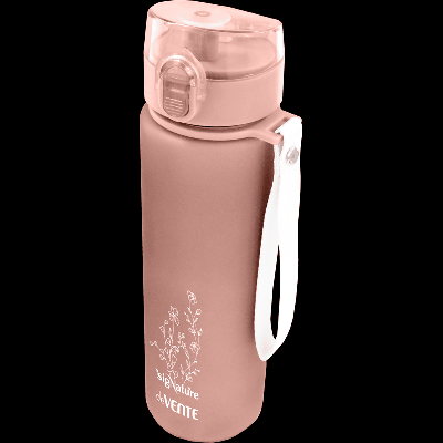 Бутылка 'deVENTE. sigNATURE' 560 мл, 23,7x6,5x6,5 см, пластиковая, с диффузором, с текстильной петлей, пудрово-розовая