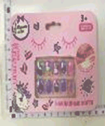 Косметика ДЛЯ ДЕВОЧЕК накладные ногти МИЛАЯ ЛЕДИ в кор.12*24шт