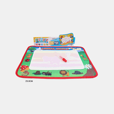 Коврик ' Doodle water magic ' Animal world для рисования водой 28*38см, ручка для воды, пакет, европодвес