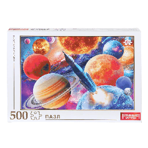 Космос. Пазлы в коробке 500 деталей. 225х320х40 мм. Умные игры в кор.10шт