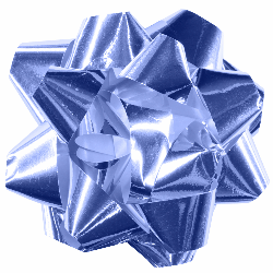 Бант-звезда для праздничной упаковки, размер O банта 5-6 cм. Non-branded
