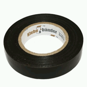 Изолента ' Klebebander ' 15мм*20м черная TIK506T/200/5 -
