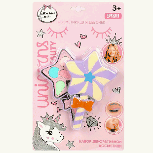 Косметика ДЛЯ ДЕВОЧЕК тени для век, помада для губ МИЛАЯ ЛЕДИ в кор.2*96шт