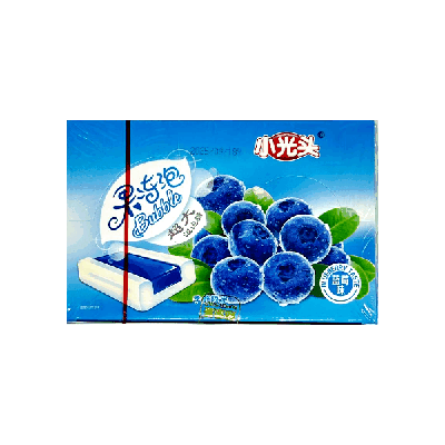 Жевательная резинка с жидким центром двойная пластина, со вкусом черники, 16гр. (30шт. в блоке / 20уп. в коробке)