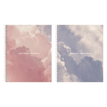 Тетрадь 96л А5ф клетка 60-65г/кв.м на спирали мат.ламин. 2 диз. в блоке серия -Dream-