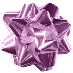 Бант-звезда для праздничной упаковки, размер O банта 5-6 cм. Non-branded