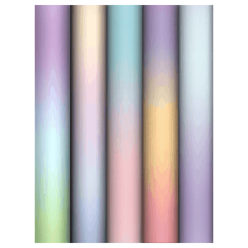 Упаковочная бумага глянц. 70*100см, MESHU 'Light gradient', 80г/м2, ассорти 5 дизайнов