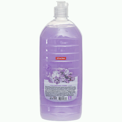 Мыло-крем жидкое OfficeClean 'Цветущая сирень', с дозатором, 1л