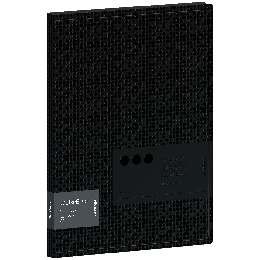 Папка с 40 вкладышами Berlingo 'DoubleBlack', 24мм, 600мкм, черная, с внутр. карманом, с рисунком