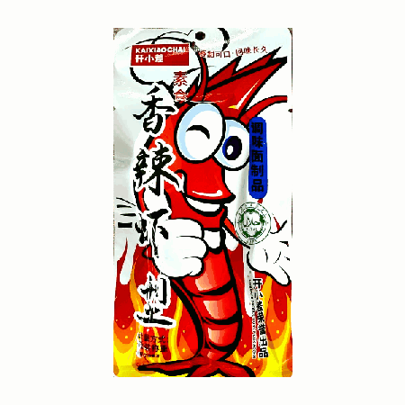 Лапша с приправами, Panda King. Kaixiaochal. креветки, со вкусом острых креветок 20гр. (30шт./уп.; 14уп./кор.)