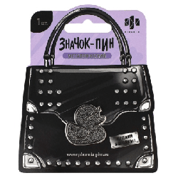 Значок-пин арт. 71133 / 50 СЕРЕБРЯНЫЙ УТЕНОК ( 1 шт. в наборе; размер значка/-ов: 27х28 мм, материал значка/-ов: металл; способ изготовления: штамповка тип застёжки: цанга-бабочка