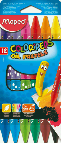 COLOR' PEPS Масляные мелки, картонная коробка, 12 цветов