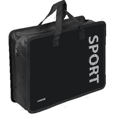 Папка для тетрадей, ИЗО и технологии 'deVENTE. Sport' A4 (33,5x26x10 см) с текстильным расширением 10 см, на молнии сверху, пластик 400 мкм, текстильные ручки, в пластиковом пакете