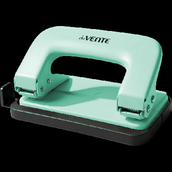 Дырокол 'deVENTE. Pastel' (10 листов) металлический, с линейкой, в картонной коробке, мятный