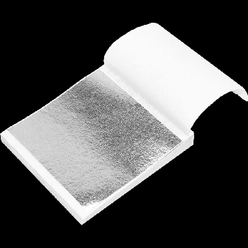 Поталь листовая 'deVENTE. HOBBY CREATIVE' А7 (80x85 мм), 100 л, плотность кальки для основы 60 г/м?, пластиковый пакет с европодвесом, серебристая