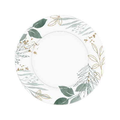 Тарелки бумажные MESHU 'Floral', 18см, 6шт.