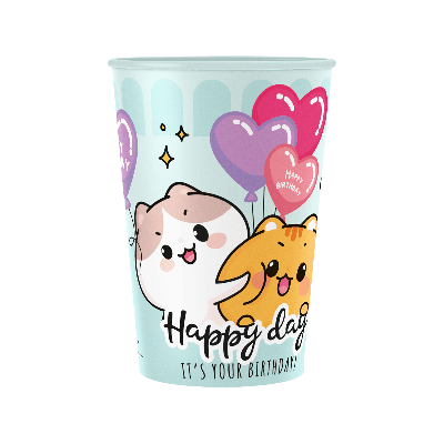 Стаканы бумажные MESHU 'Funny friends', 200мл, 6шт.