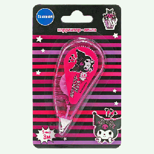 Корректор-лента 'Kuromi' 5 мм х 3 м на блистере, 78293 Корректор-лента 'Kuromi' 5 мм х 3 м на блистере