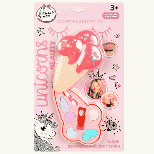 Косметика ДЛЯ ДЕВОЧЕК тени для век, помада для губ МИЛАЯ ЛЕДИ в кор.2*96шт