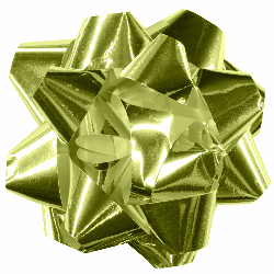 Бант-звезда для праздничной упаковки, размер O банта 5-6 cм. Non-branded