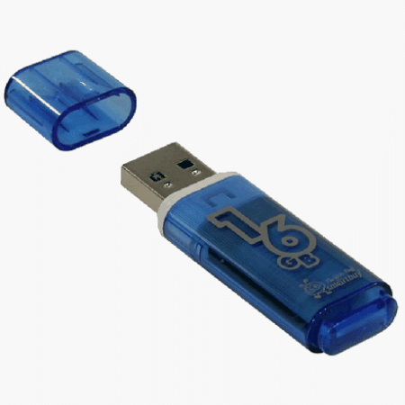 Память Smart Buy USB Flash 16GB Glossy голубой