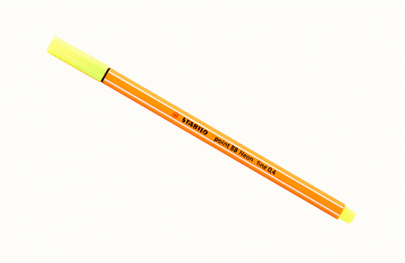 Ручка капиллярная stabilo point 88 неоновая желтая