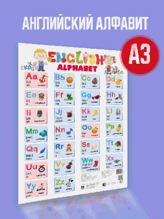 Плакат А3 «Английский алфавит»