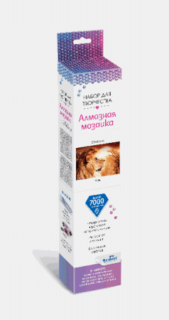 Алмазные узоры. Лев. 30*40см арт.07281
