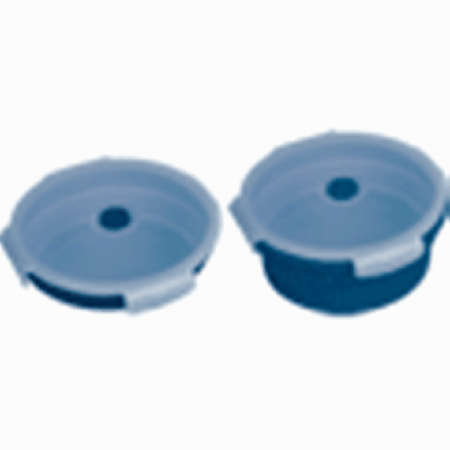 Контейнер пищевой складной герметичный 'deVENTE' круглый, 550 мл, диаметр 14 см, высота 6,5 см, в сложенном виде высота 2,5 см, силиконовый, с пластиковой крышкой, с отвестием вент