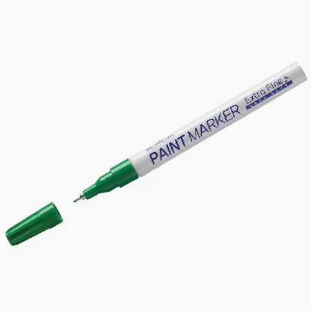 Маркер-краска MunHwa 'Extra Fine Paint Marker' зеленая, 1мм, нитро-основа