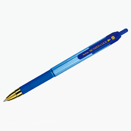 Ручка шариковая автоматическая MunHwa 'MC Gold Click' синяя, 0,7мм, грип, штрих-код