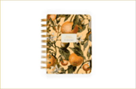 Записная книжка 'daily journal' a5, 200 л. на спирали, с разделителями 'flora.oranges'