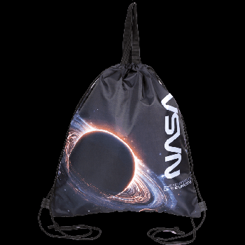 Сумка для сменной обуви 'deVENTE. Darkness of the Universe' 38x43 см, влагонепроницаемый полиэстер, 1 отделение, на веревочной завязке, с текстильными ручками, черный