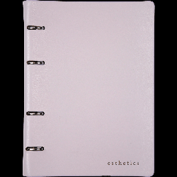 Тетрадь на кольцах А5 (170x215 мм) со сменным блоком 'deVENTE. Esthetics' 80 листов, блок офсет 70 г/м? в клетку, гибкая обложка слим из искусственной кожи и картона 300г/м?, тисне