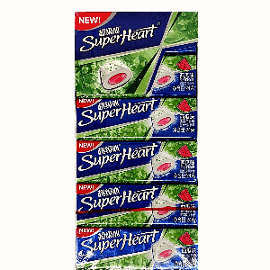 Жевательная резинка с жидкой начинкой 'SuperHeart', со вкусом арбуза , 24гр (12шт./уп.;24уп./кор.)