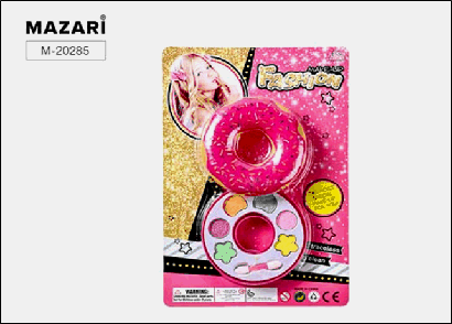 Набор детской декоративной косметики Пончик (тени для век, спонж), блистерная упаковка