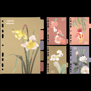 Разделитель листов 'deVENTE. sigNATURE' A5 (160x210 мм) ламинированный мелованный картон 210 г/м2, с рисунком, 5 шт, индивидуальная упаковка