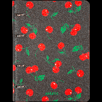 Тетрадь на кольцах А5 (170x215 мм) со сменным блоком 'deVENTE. Very Cherry' 80 листов, блок офсет 70 г/м? в клетку, гибкая обложка слим из искусственной кожи и картона 300г/м?, цве
