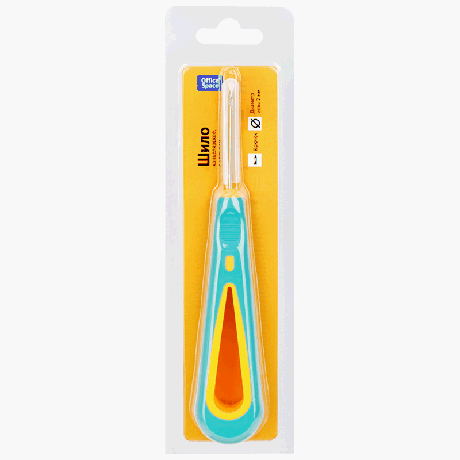 Шило канцелярское OfficeSpace, с крючком, диаметр 2мм, европодвес