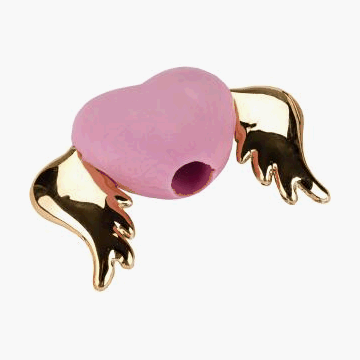 Ластик из синтет.каучука СЕРДЦЕ с крыльями, цвета ассорти, 5x3.5x1.6cм