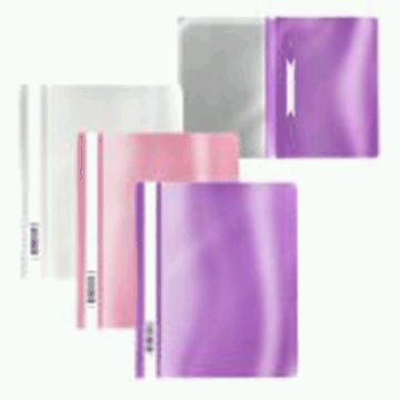 Папка-скоросшиватель пластиковая ErichKrause Glossy Candy, A5+, ассорти (в пакете по 21 шт.)
