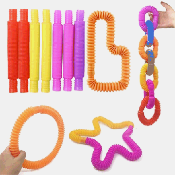 Игрушка-антистресс ' Pop Tubes ' размер ассорти (11*1,5см-13*1,5см), разноцветная