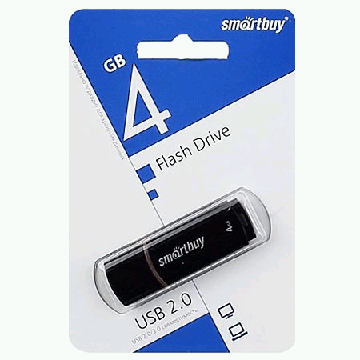 Флеш-диск ' SmartBuy ' 4GB Crown черный USB 2.0, пластик