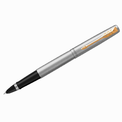 Ручка-роллер Parker 'Jotter Stainless Steel GT' черная, 0,8мм, подар. уп.